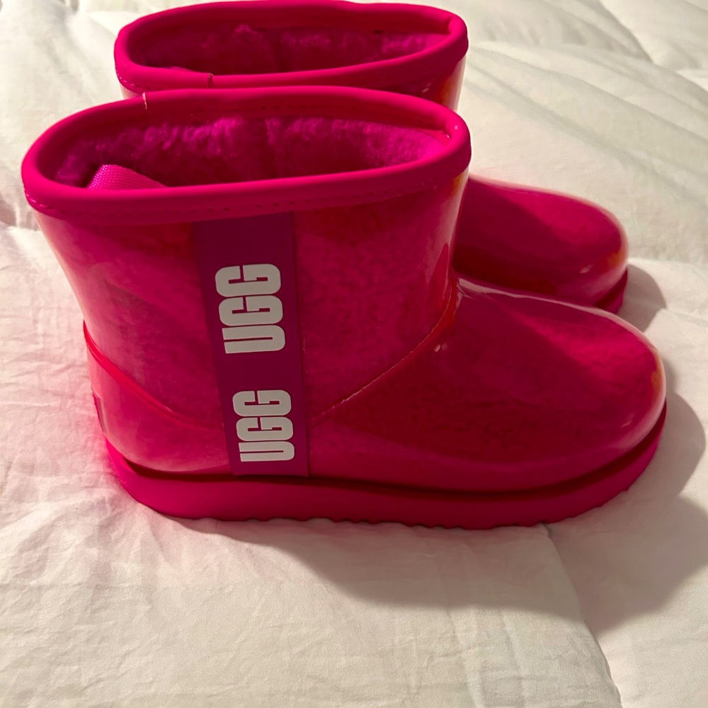 New Ugg Kids Mini II Waterproof Boot Hot Pink 3Y